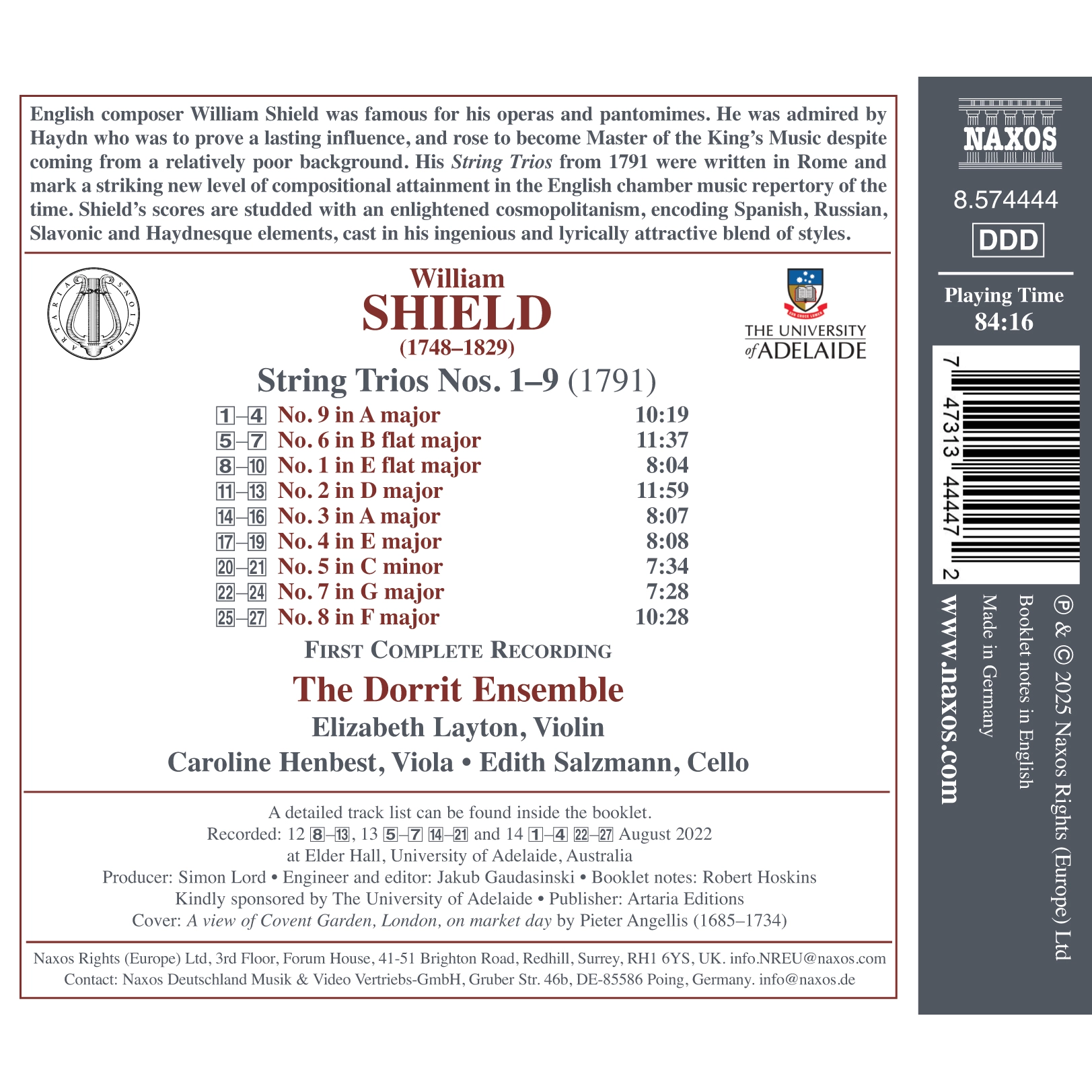Shield: Complete Chamber Works, Vol. 2