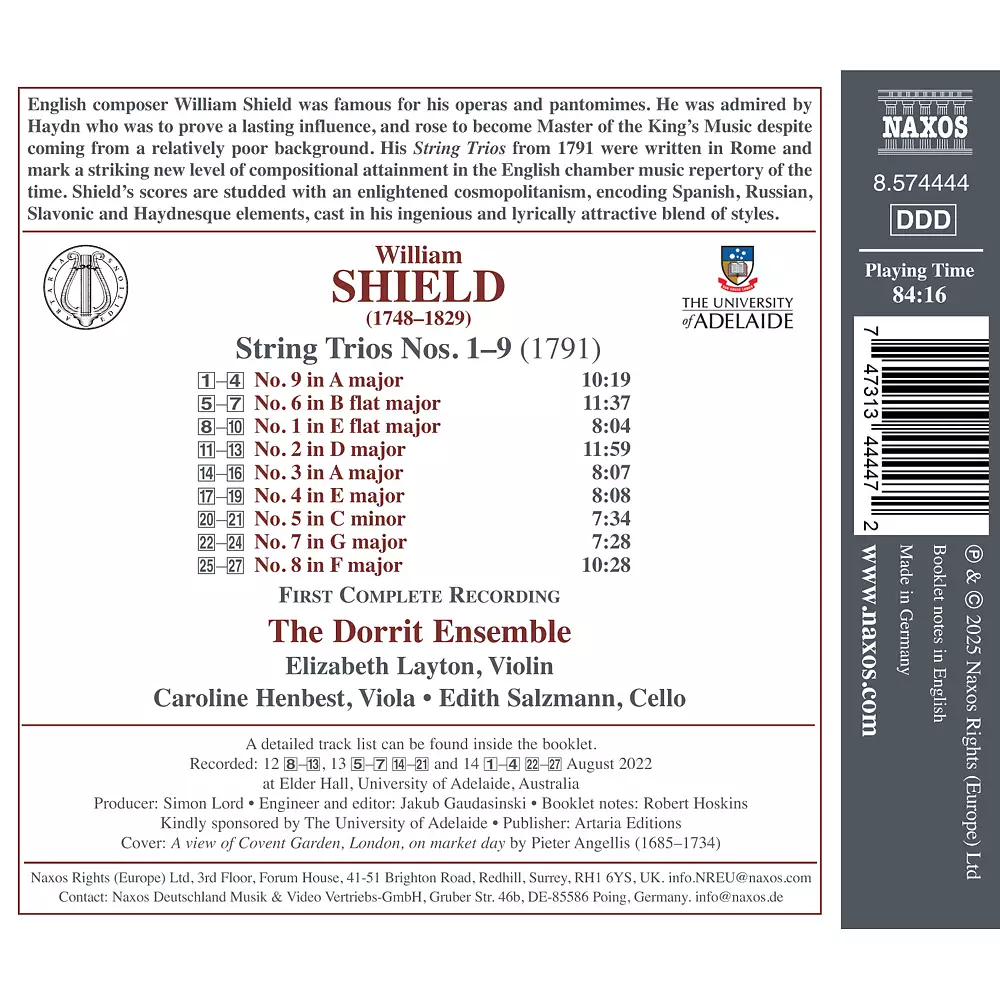 Shield: Complete Chamber Works, Vol. 2