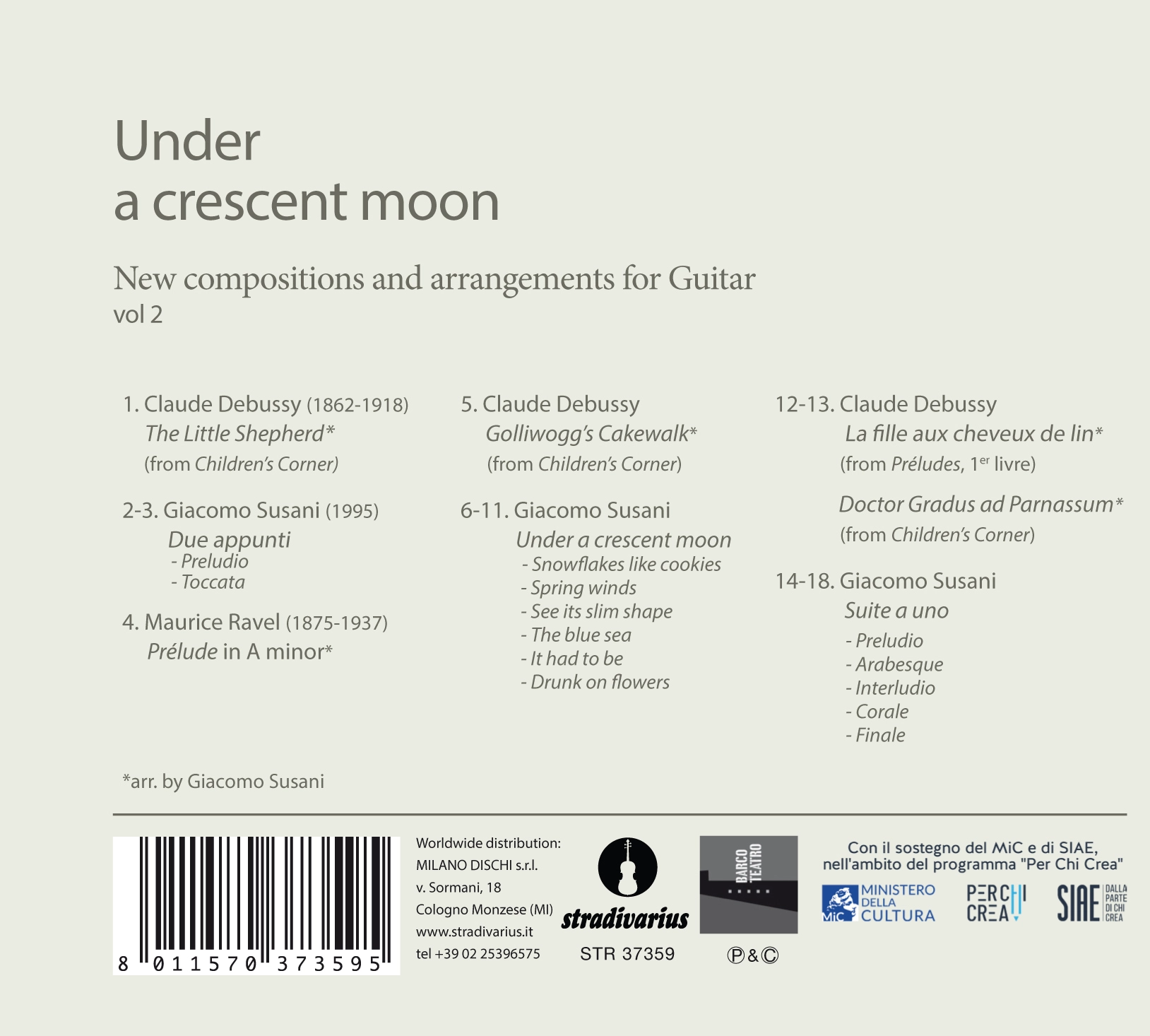 Under a crescent moon
