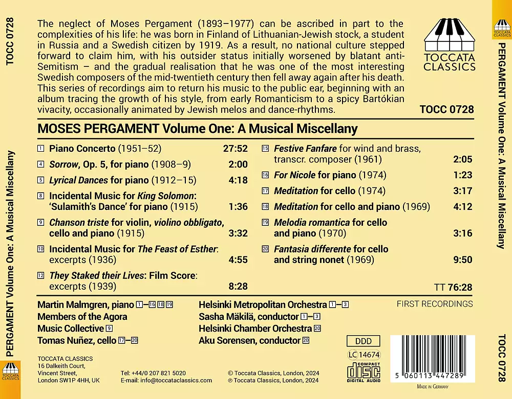 Pergament: A Musical Miscellany, Vol. 1