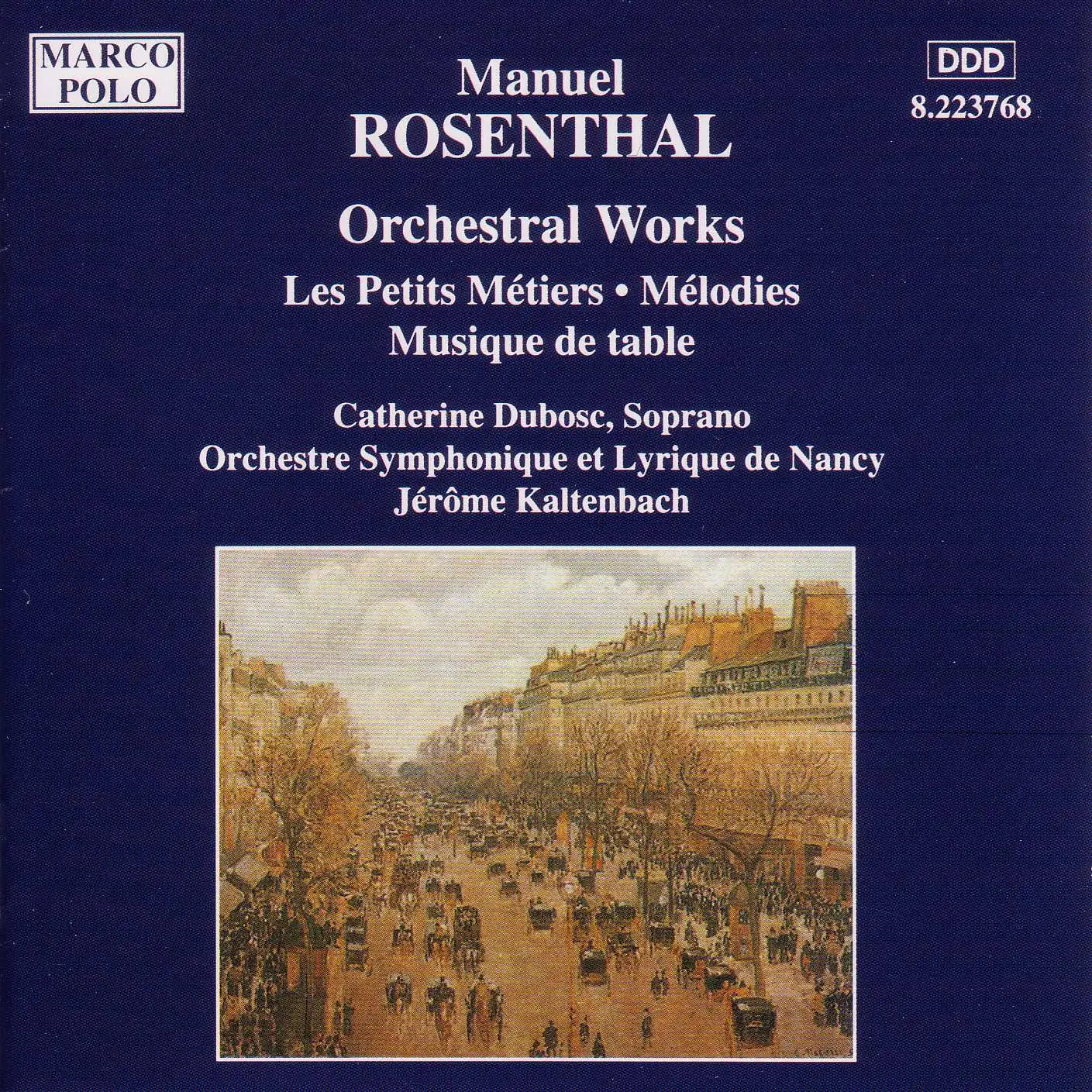 Rosenthal: Petits Metiers (Les) / Musique De Table