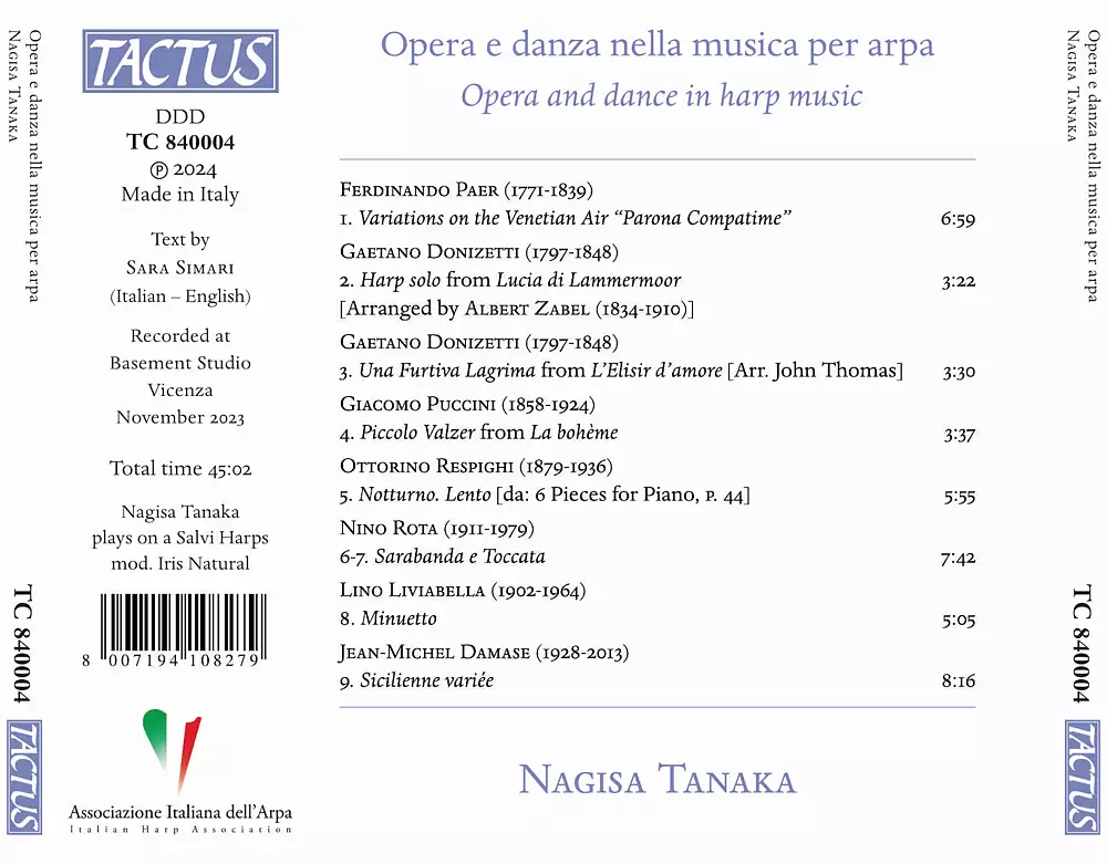 Opera e danza nella musica per arpa