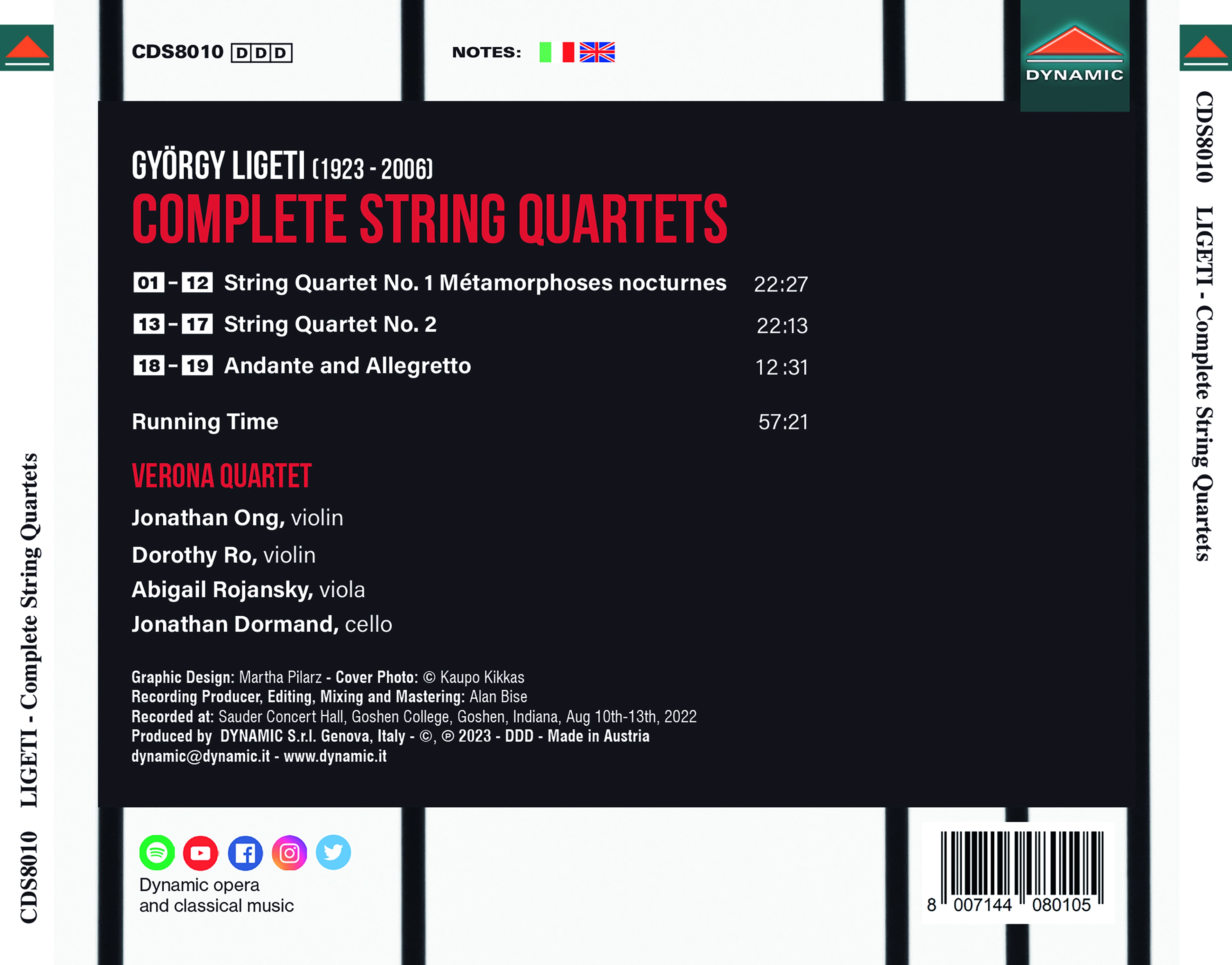 György Ligeti Complete String Quartets