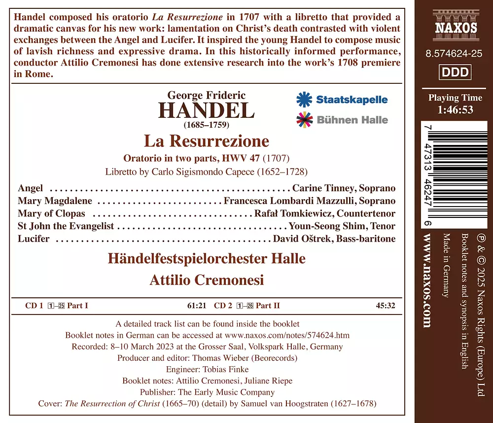 Handel: La Resurrezione