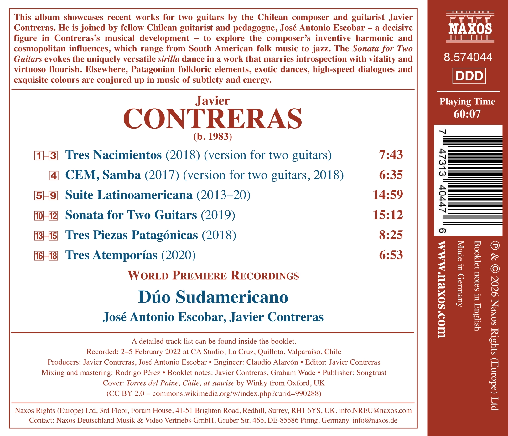 Contreras: Works for 2 Guitars