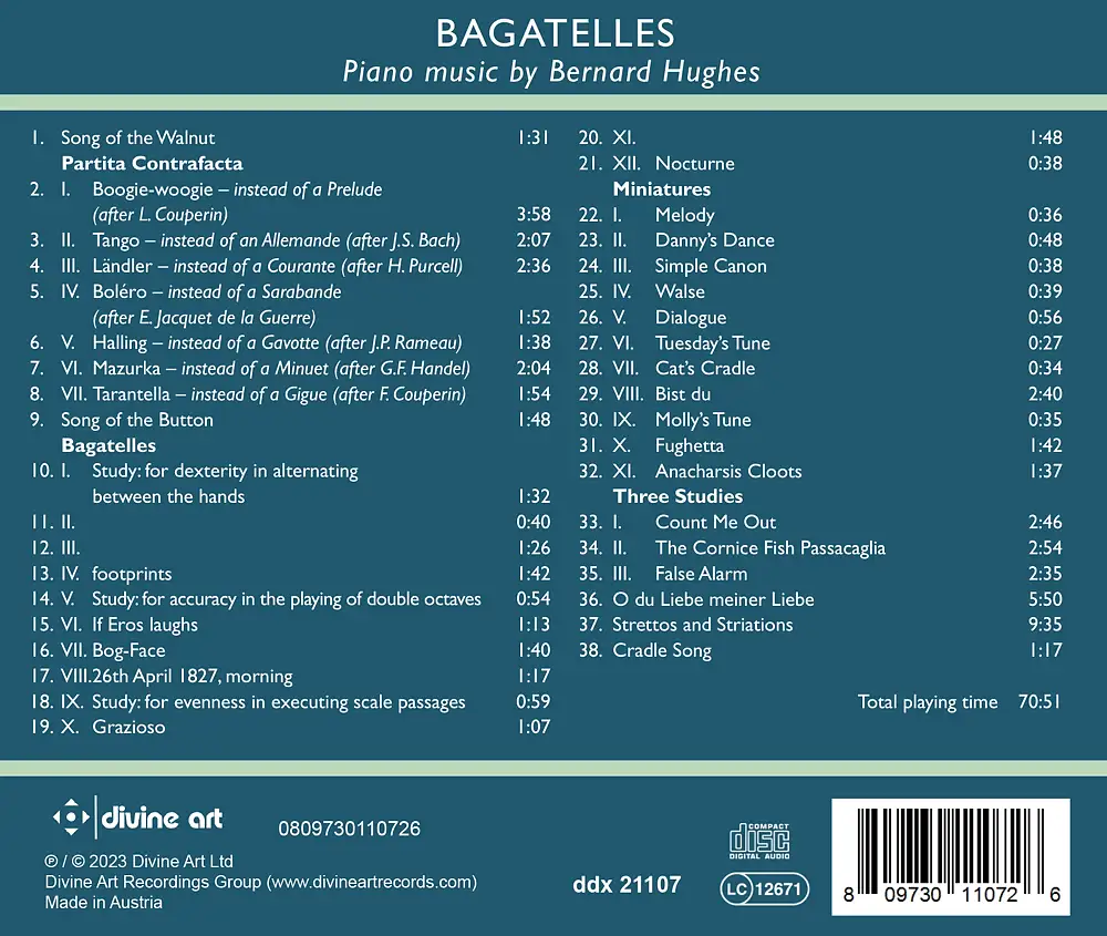 Bagatelles: Piano Music by Bernard Hughes