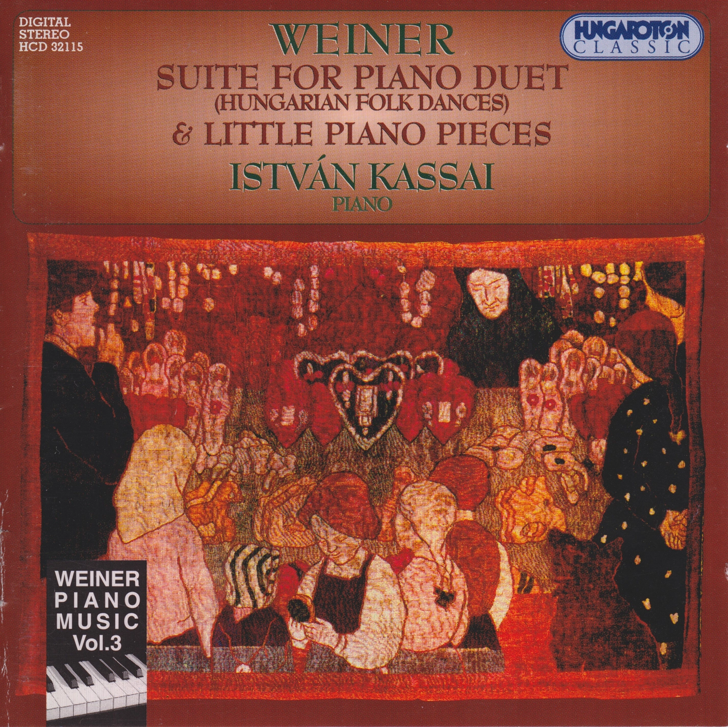 Weiner: Piano Music, Vol. 3