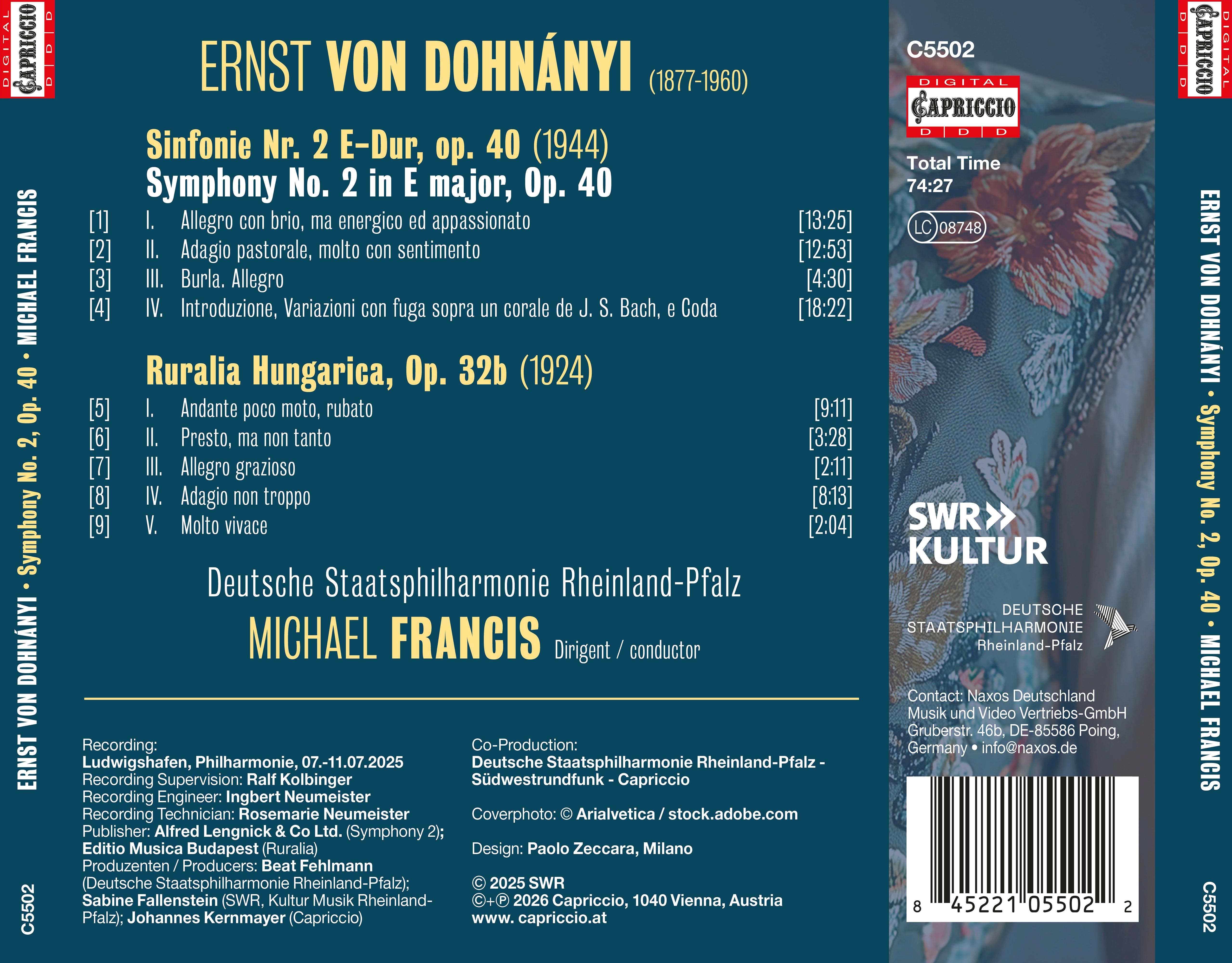 Ernő Dohnányi: Symphony No. 2 · Ruralia Hungarica
