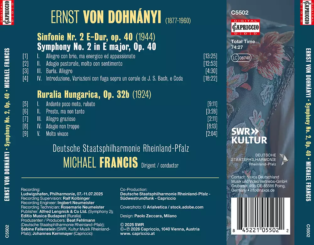 Ernő Dohnányi: Symphony No. 2 · Ruralia Hungarica