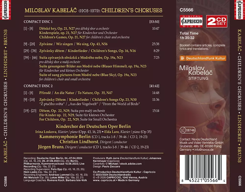 Miloslav Kabeláč: Children's Choruses