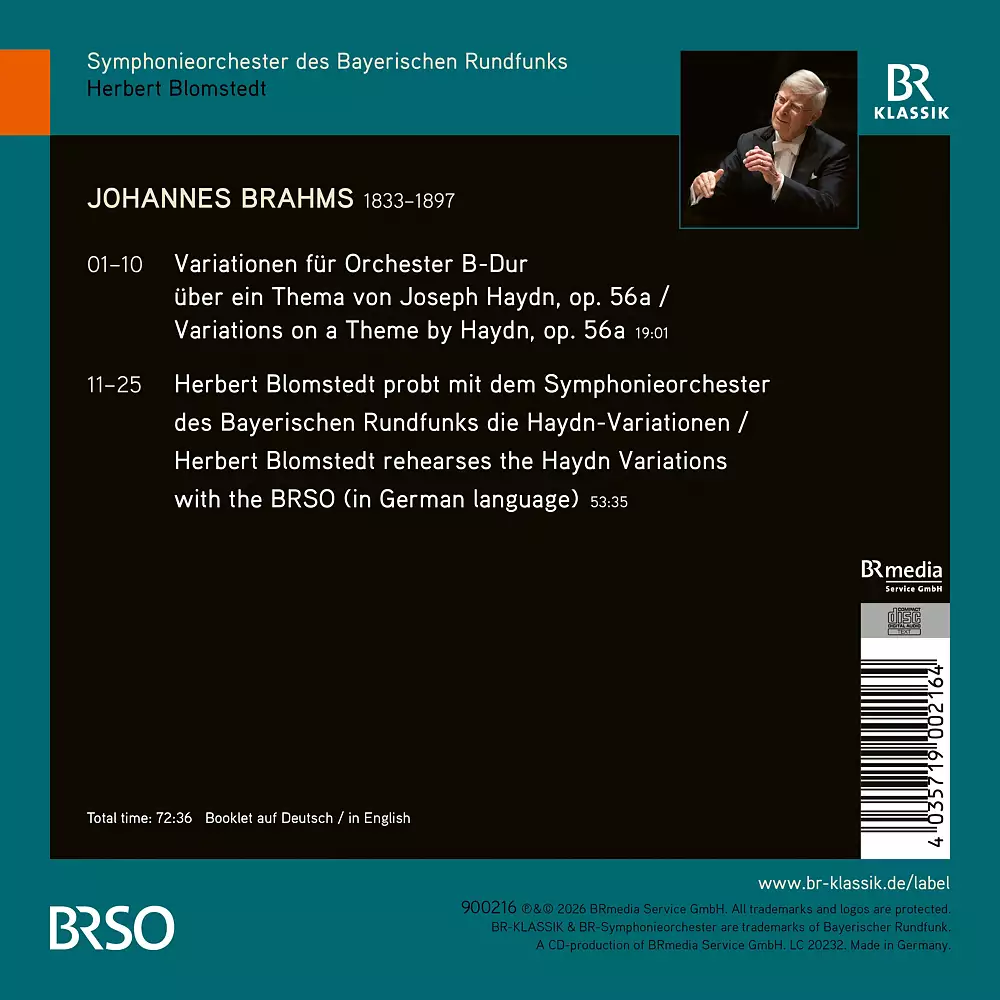 Brahms: Variationen über ein Thema von Joseph Haydn and extracts from the rehearsal