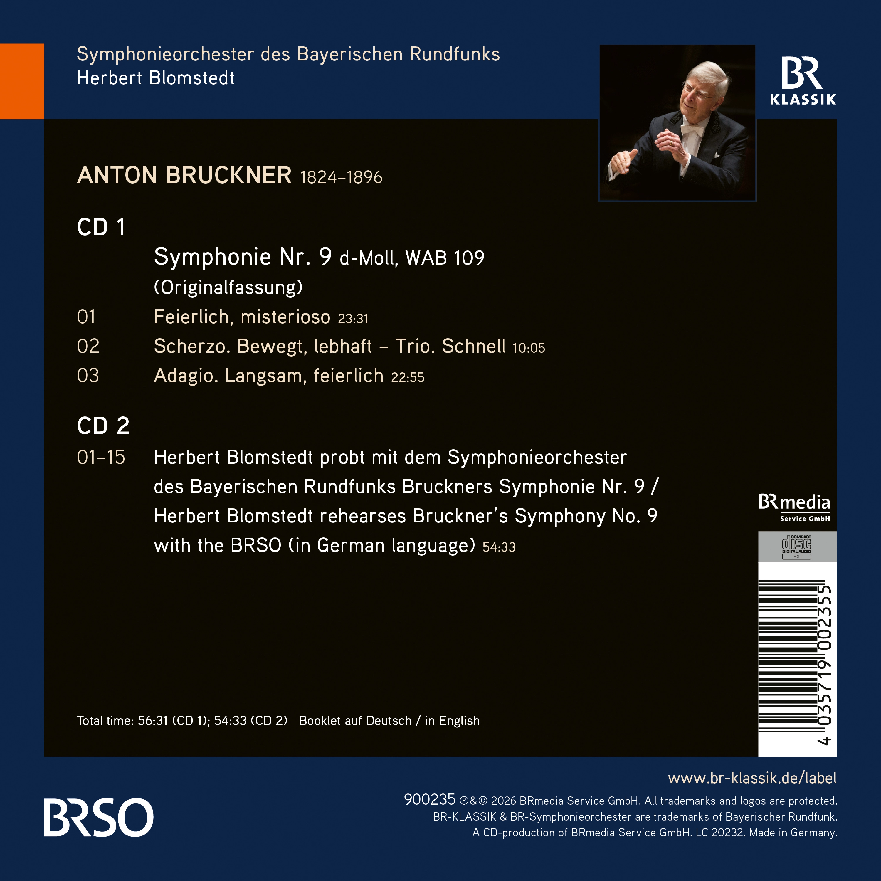 Bruckner: Symphony No. 9 and extracts from the rehearsal