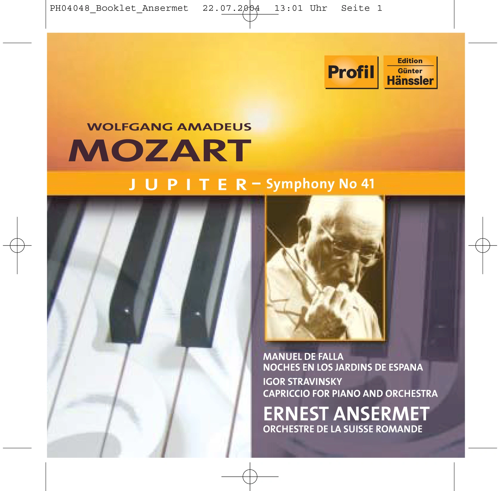 Mozart: Symphony No. 41 / Falla: Noches En Los Jardines De Espana / Stravinsky: Capriccio