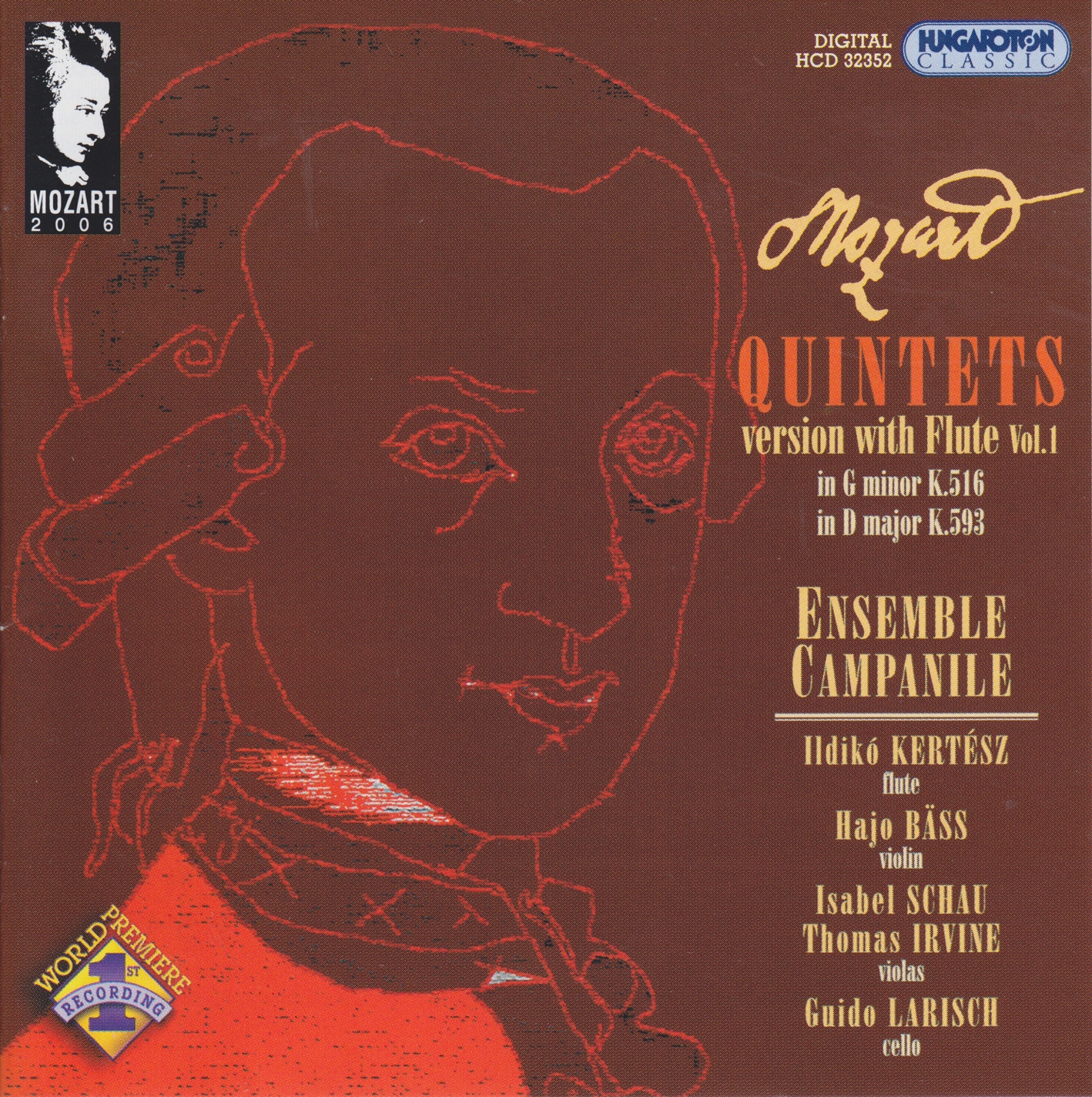 Mozart: Flute Quintets, Vol. 1