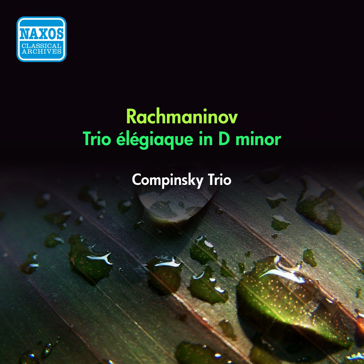 Rachmaninov, S.: Trio Elegiaque No. 2 (Compinsky Trio) (1949)