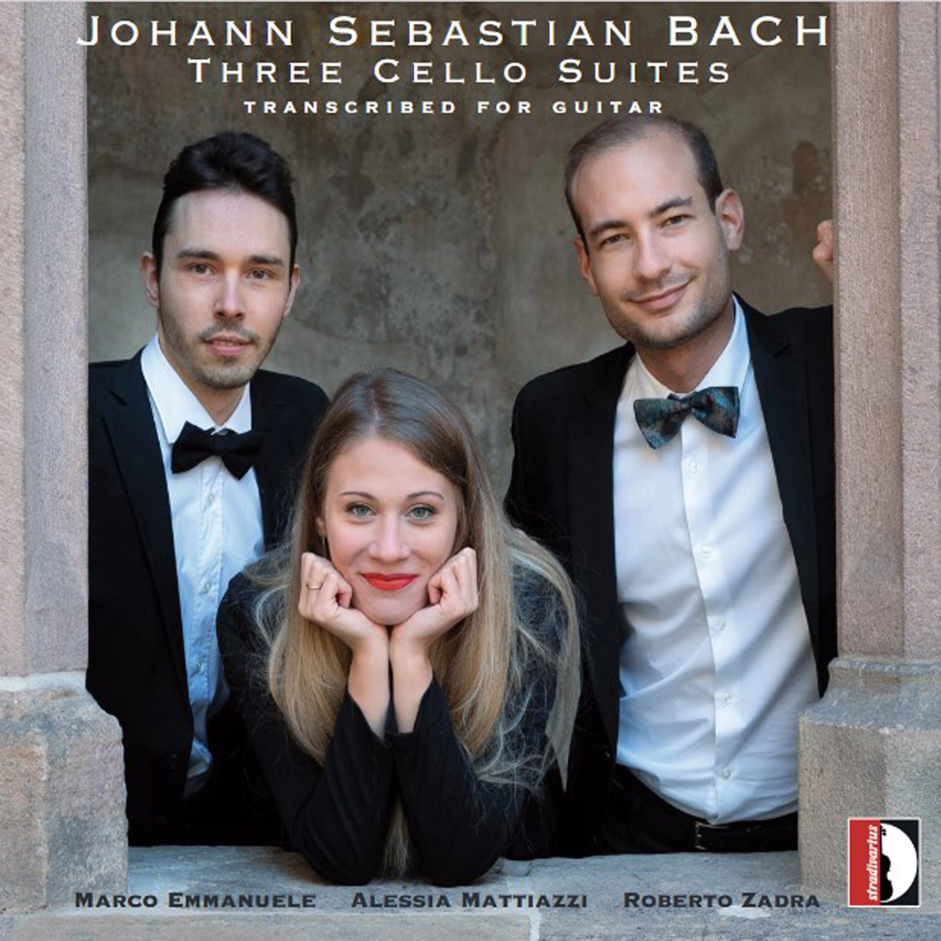 J.S.BACH: Three cello suites transcribed for guitar