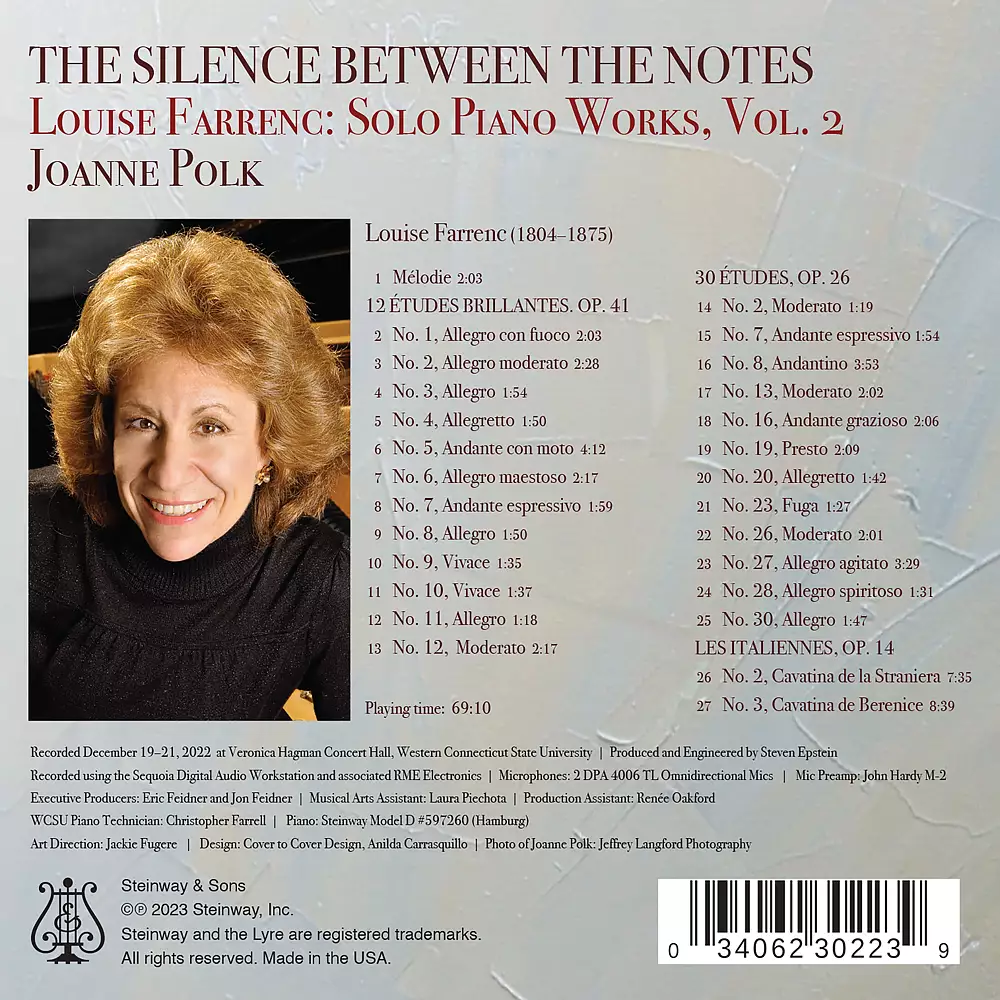 The Silence Between the Notes - Louise Farrenc: Solo Piano Works, Vol. 2