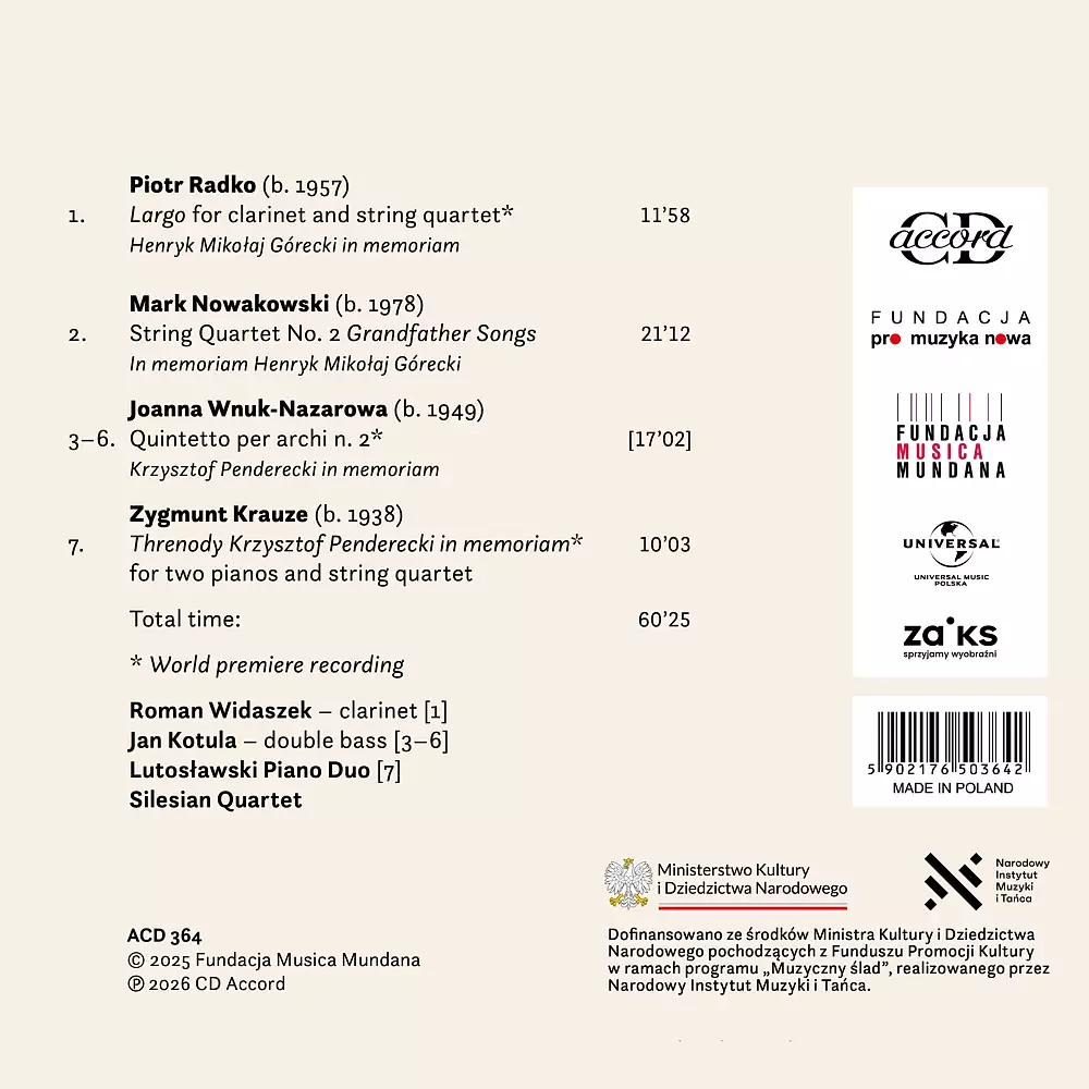 Górecki, Penderecki - in memoriam