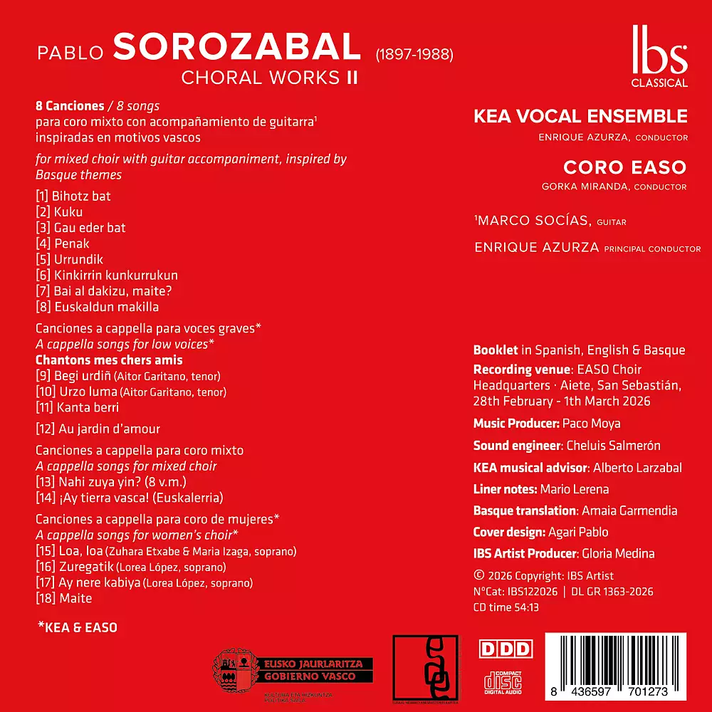 Sorozabal Choral Works II