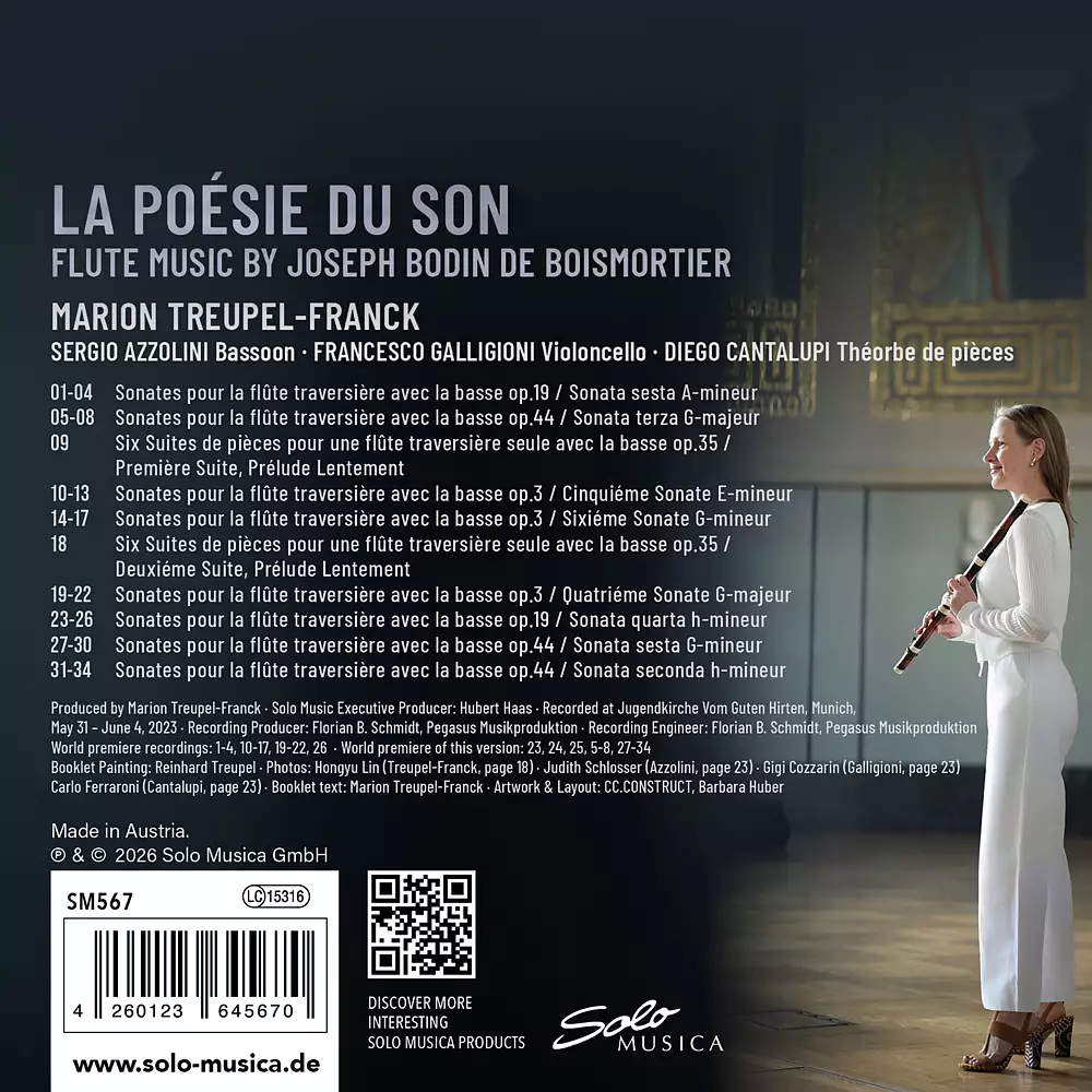 La poésie du son - Flute Music by Joseph Bodin de Boismortier