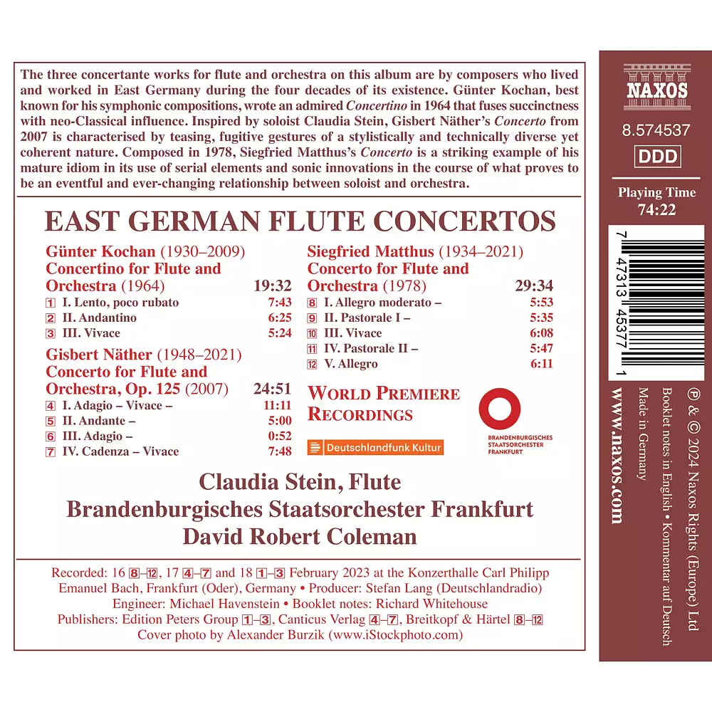 East German Flute Concertos