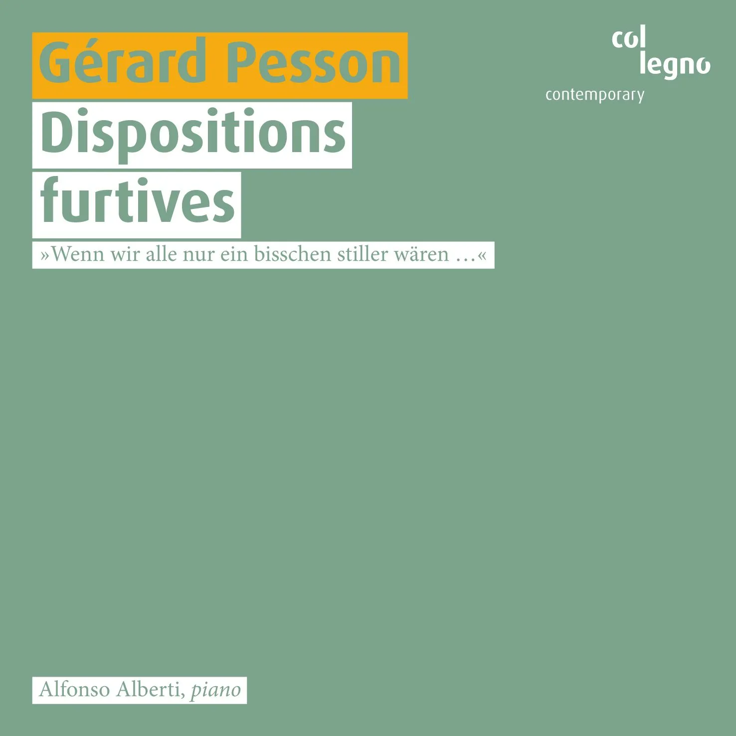 Pesson, G.: Piano Music