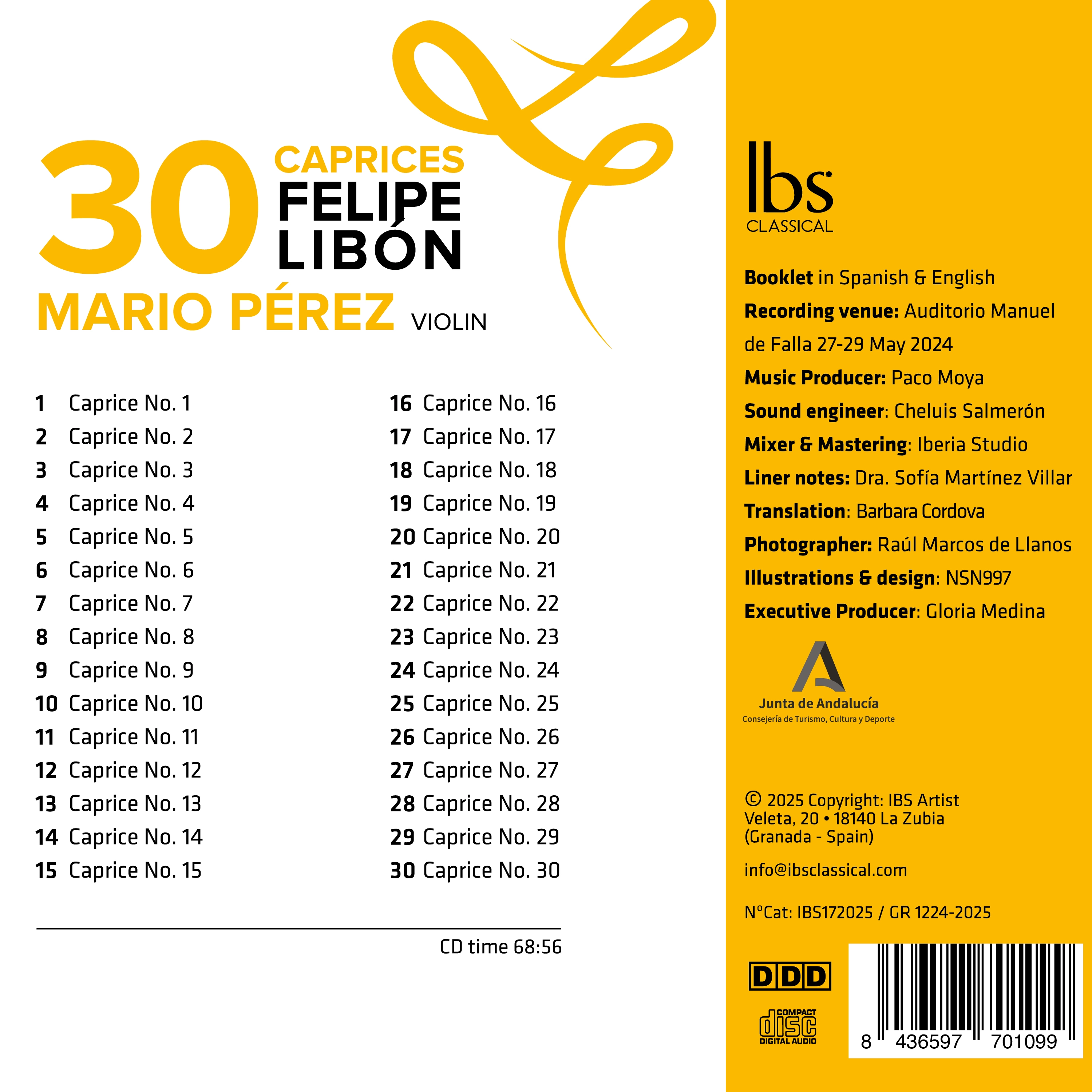 Felipe Libón: 30 Violin Caprices