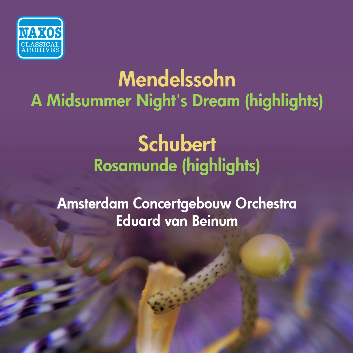Mendelssohn, F.: Midsummer Night's Dream (A) (Excerpts) / Schubert, F.: Rosamunde (Excerpts) (Beinum) (1952)