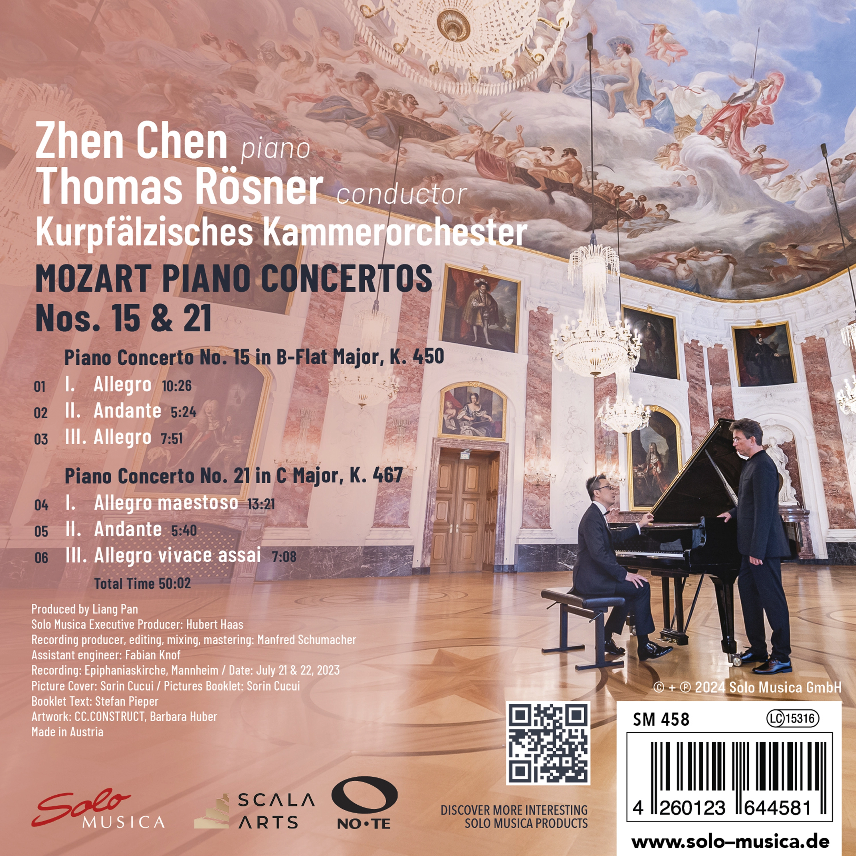 Mozart Piano Concertos No. 15 and 21