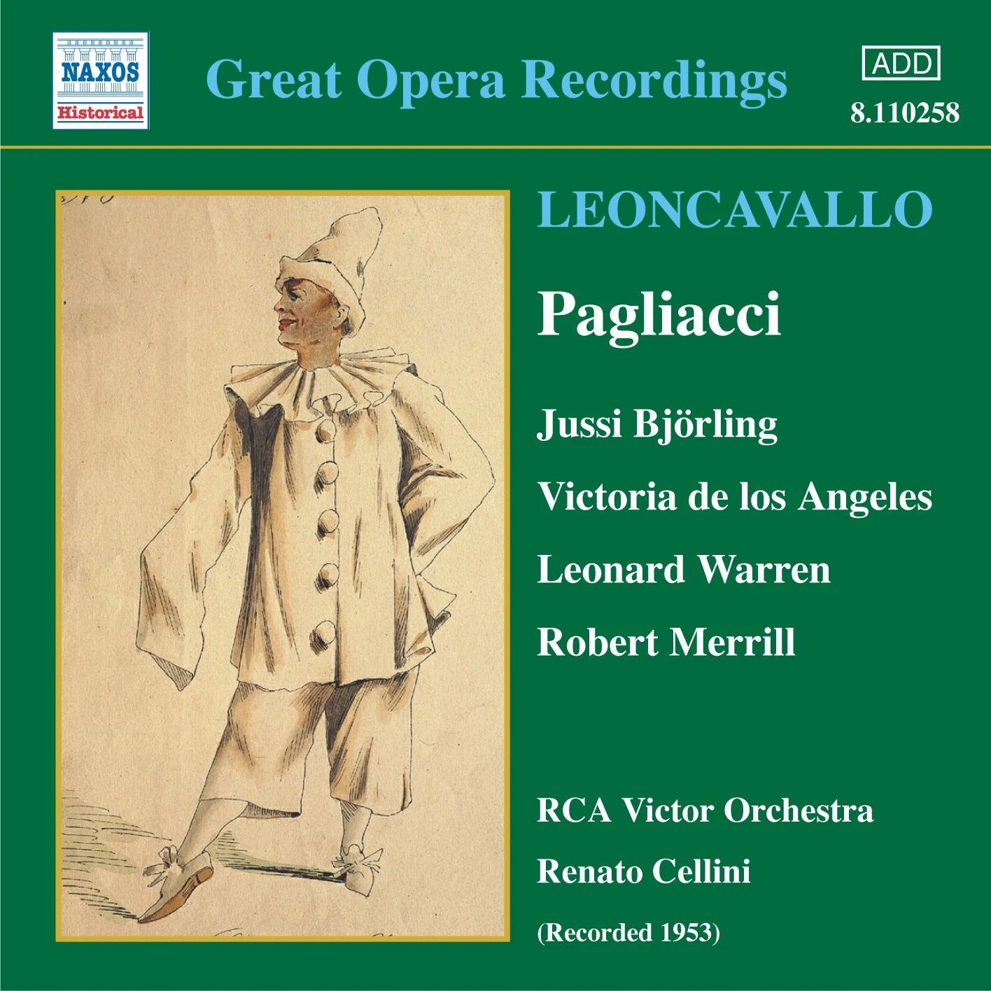 Leoncavallo: Pagliacci (Björling / Angeles) (1953)