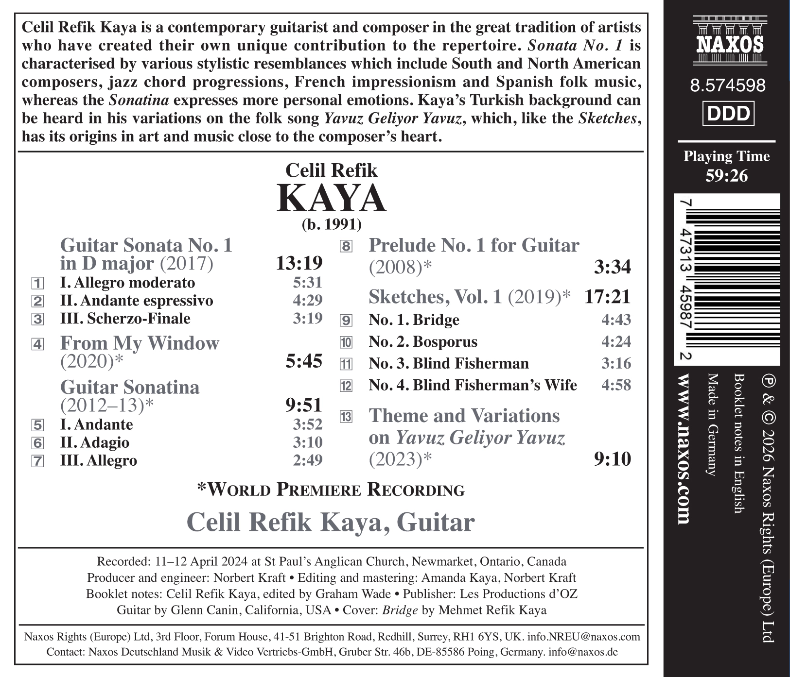 Kaya: Guitar Works