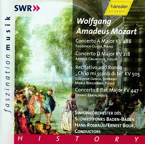 Piano Concerto No.23/Violin Concerto No.4/Horn Concerto No.3