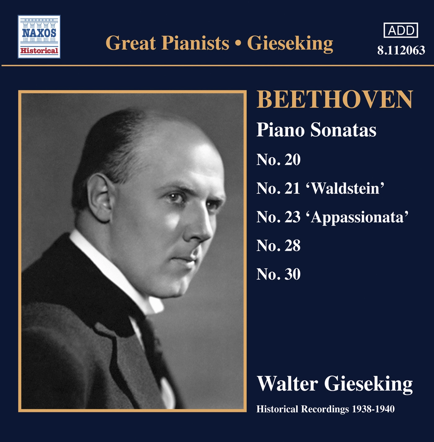 Beethoven: Piano Sonatas Nos. 20, 21, 23, 28 and 30