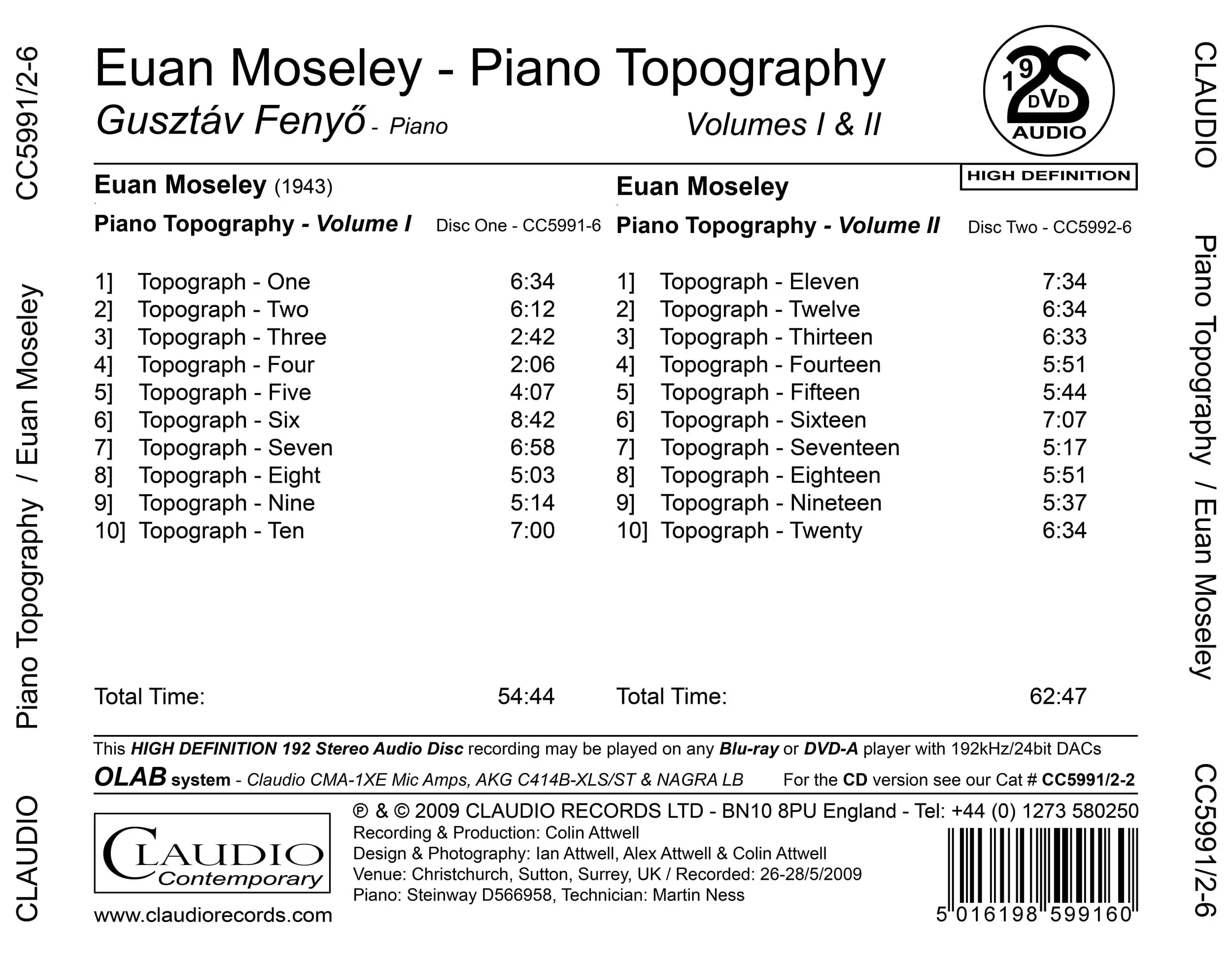 Euan Moseley - Piano Topography