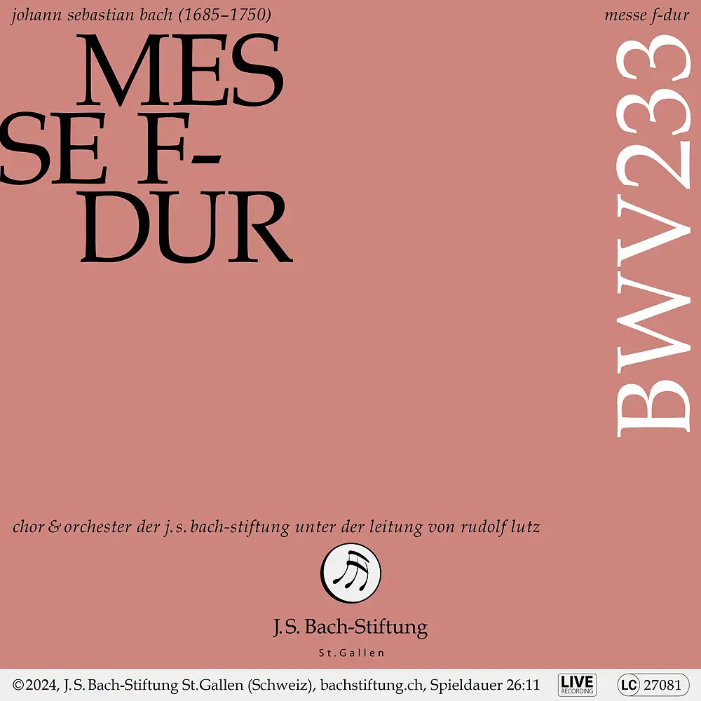J. S. Bach: Messe F-Dur, BWV 233