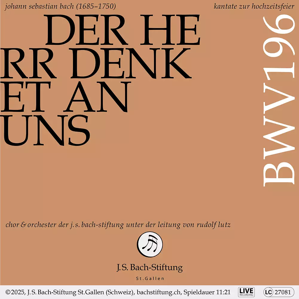 Der Herr denket an uns, BWV 196