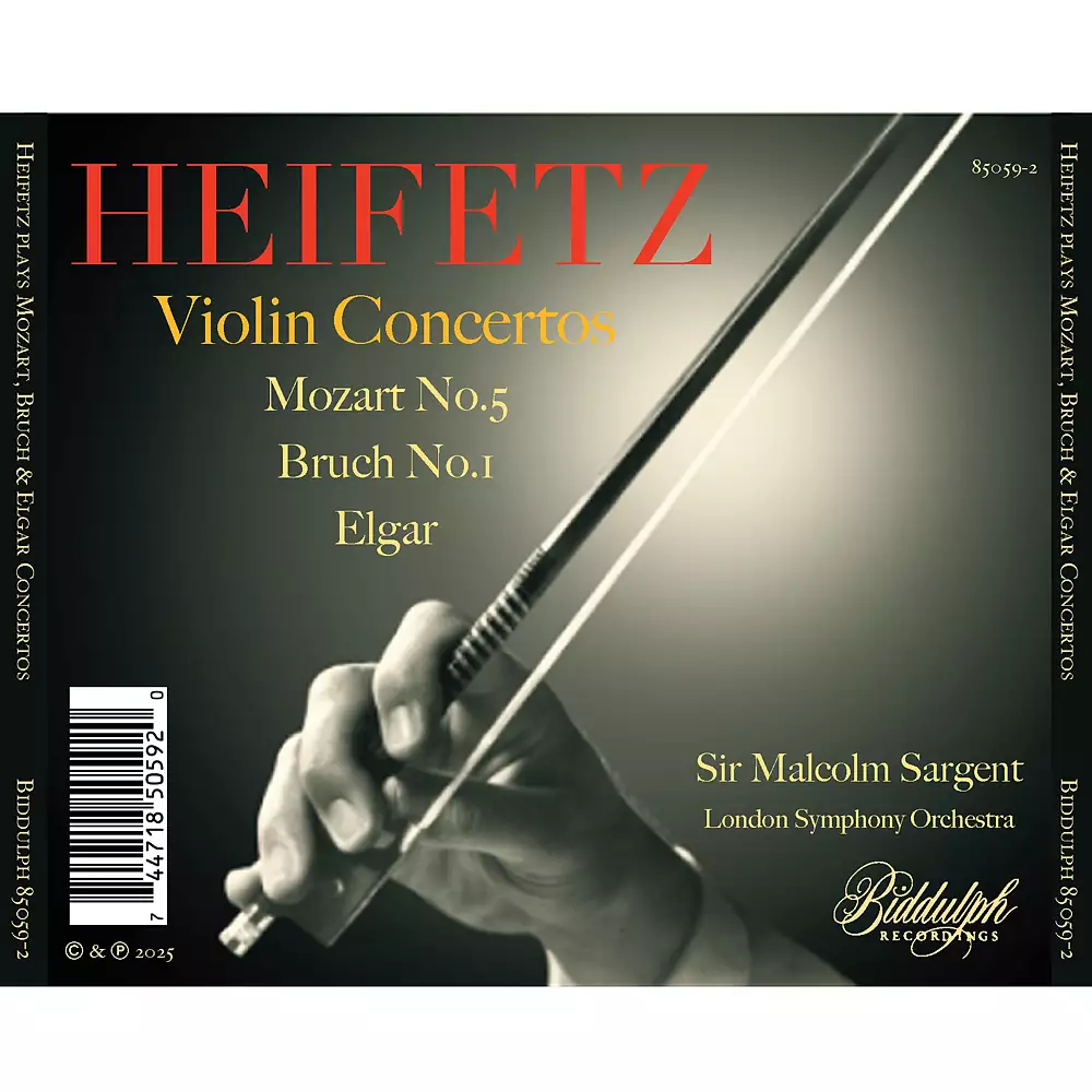 Heifetz plays concertos by Mozart, Bruch & Elgar