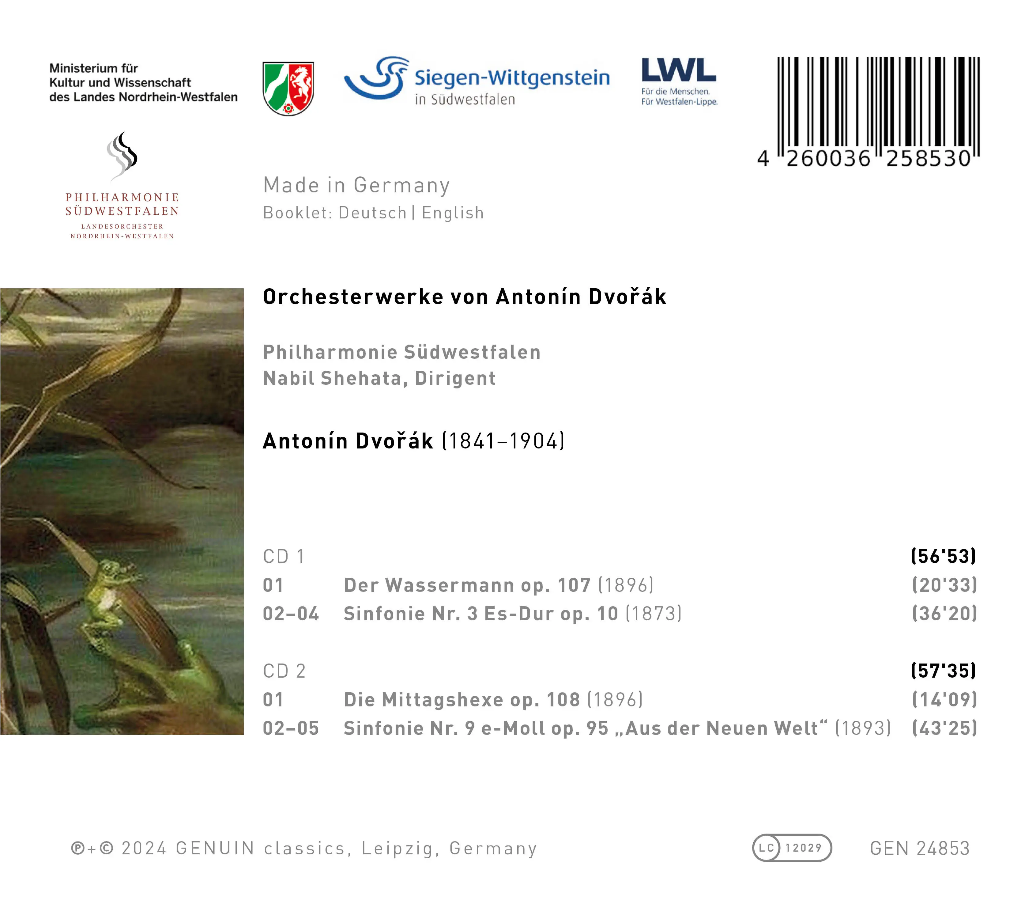 Orchesterwerke von Antonín Dvořák