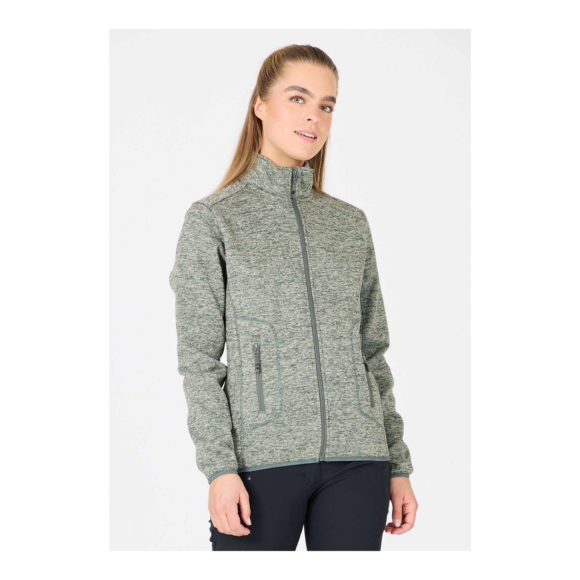Whistler Samani W Melange Fleece Jacket Fleecetröja - 17