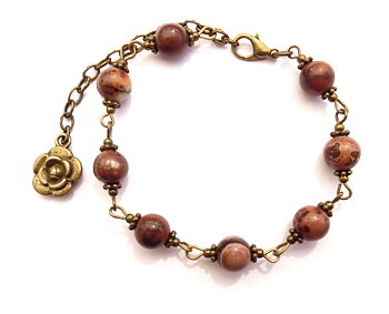 Armband med coffeebean jaspis