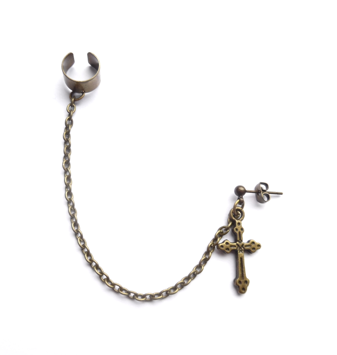 Ear cuff med kedja