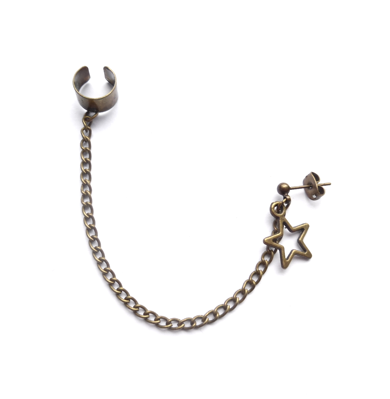 Ear cuff med kedja