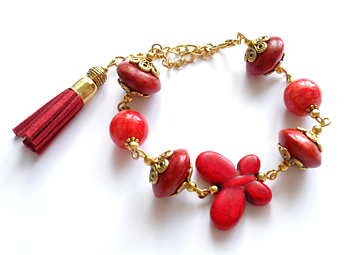 Armband med korall
