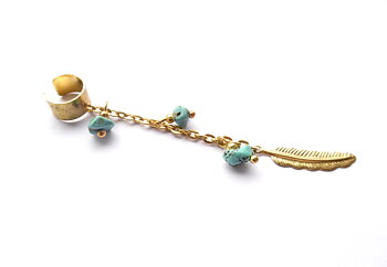 Ear cuff med howlite