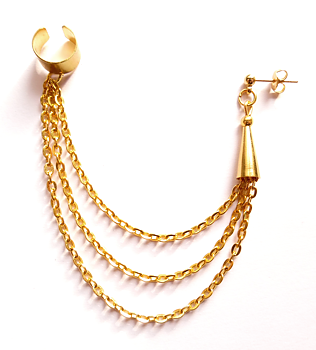 Ear cuff med kedja