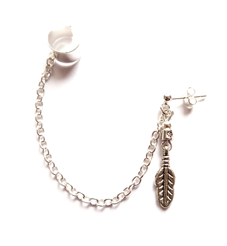 Ear cuff med kedja