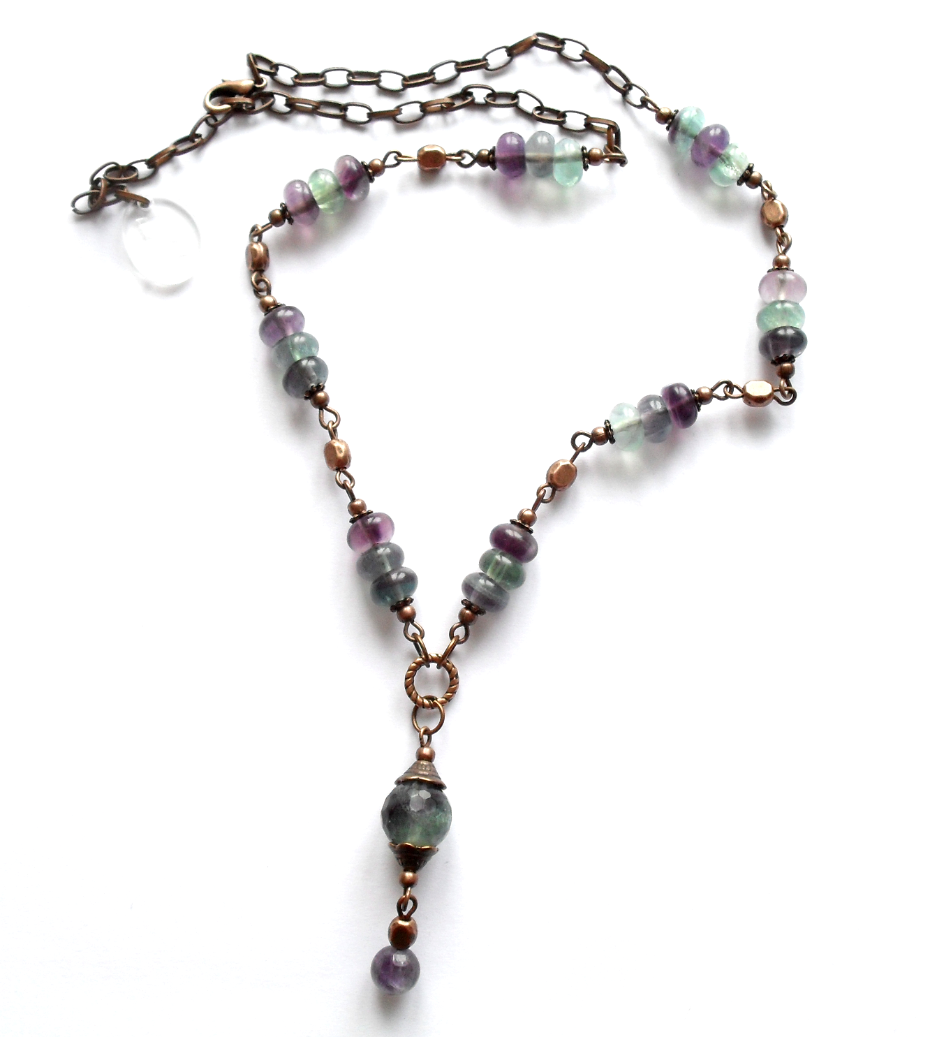 Halsband med fluorit - 3