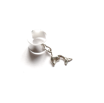 Ear cuff med delfin