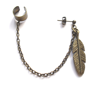 Ear cuff med kedja