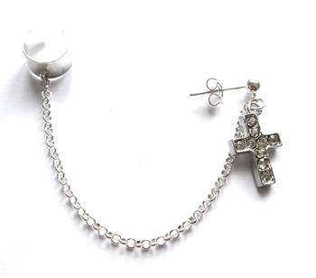 Ear cuff med kedja